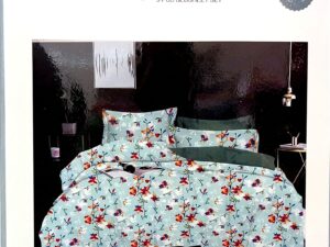 125.poly-cotton premium bedsheet – Serene Cascade Floral Design Bedding Set of Najakat