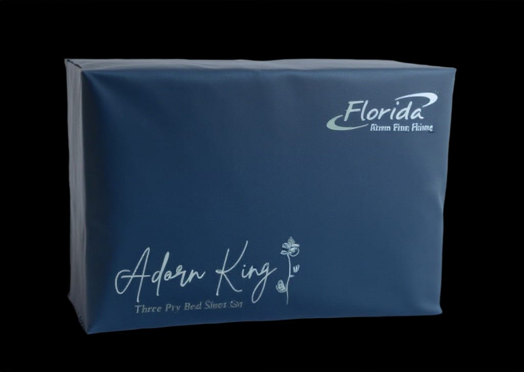 110.poly-cotton premium bedsheet – Florida Collection Midnight Bloom Bed Set - Image 6