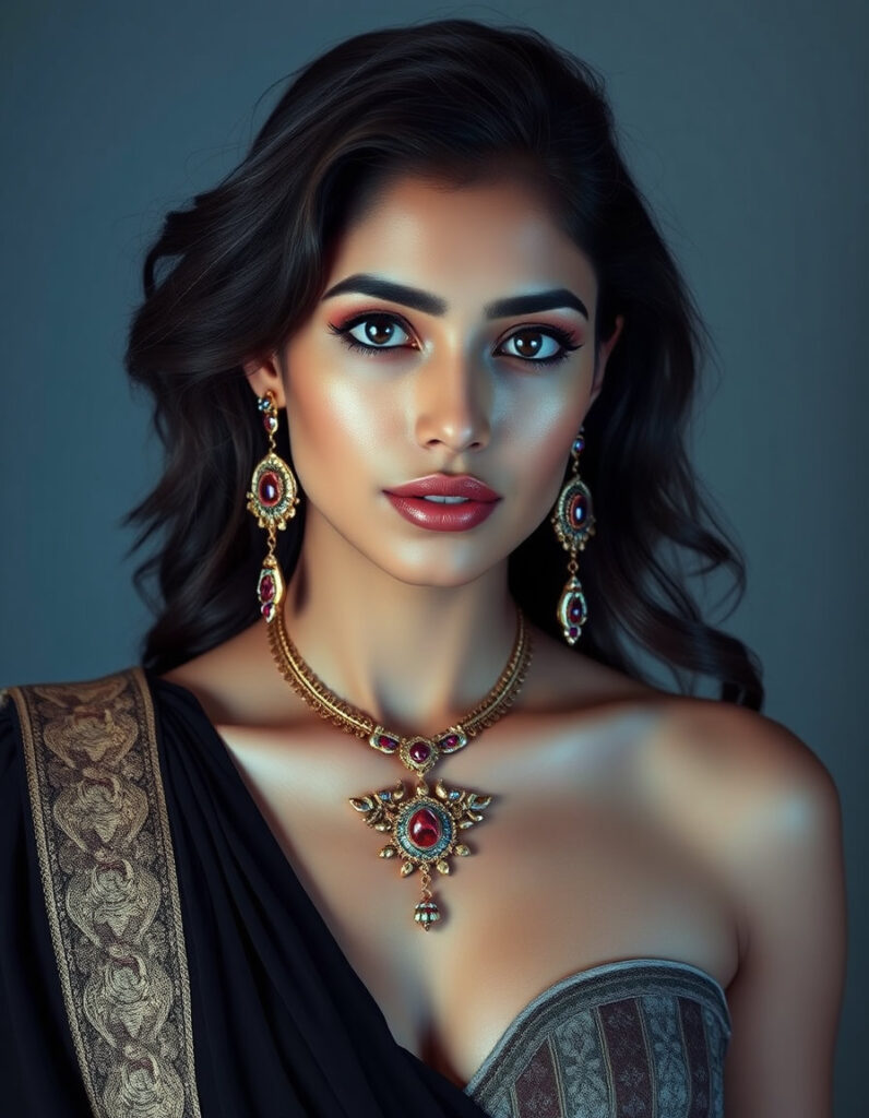 necklace with out earrings